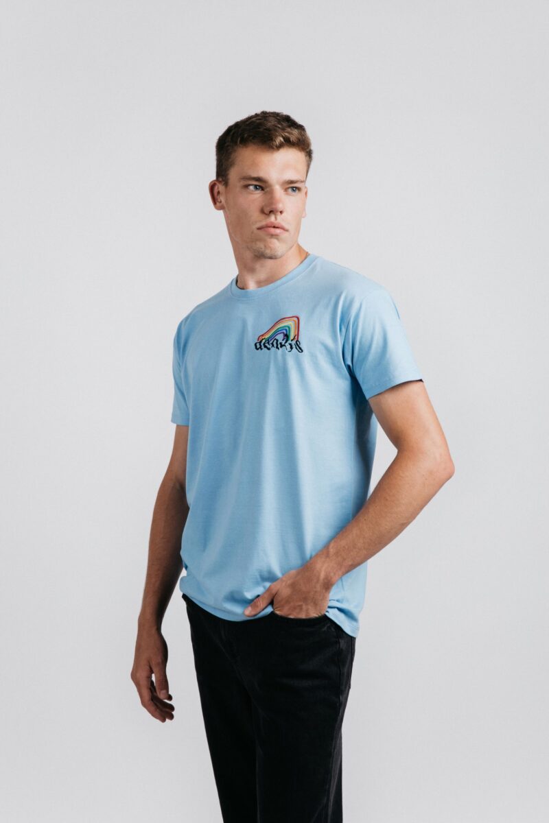 PRIDE 2023 T-SHIRT SKY BLUE - Image 2
