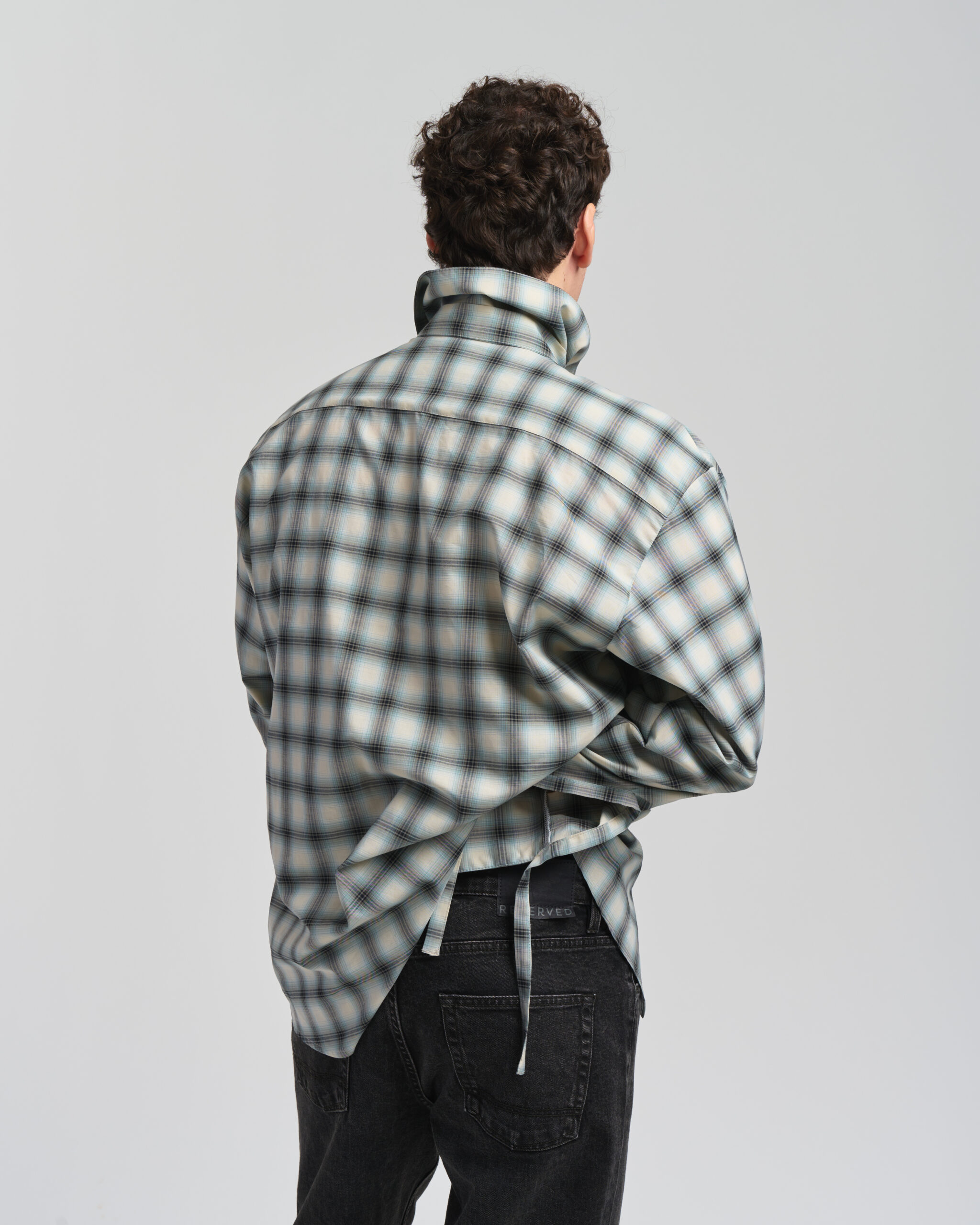 CHECKED BOXY SHIRT